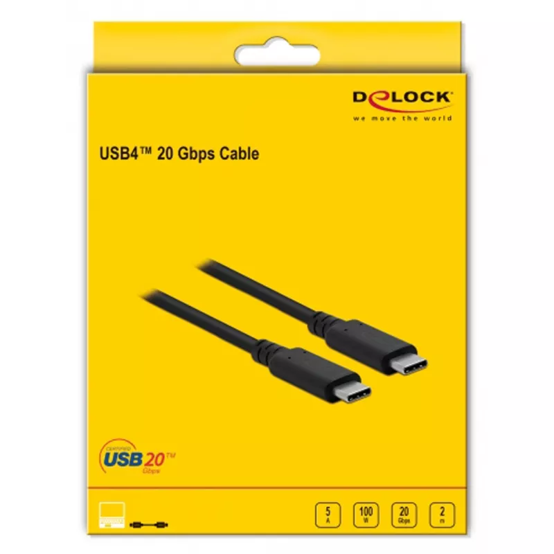 Kabel USB DeLOCK USB4 20 Gb/s 2 m