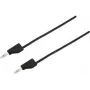 VOLTCRAFT Przewód pomiarowy [Wtyk 4 mm - Wtyk 4 mm] 5 m Czarny MSB-300 (MSB-300-5-SW)