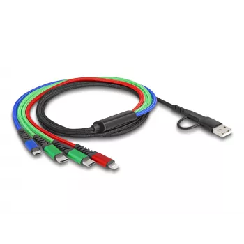 Kabel USB DeLOCK 87035 1.2 m USB 2.0 USB A USB C Micro USB-B Lightning