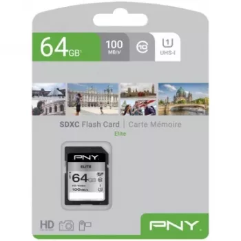 Pamięć flash PNY 64 GB SDXC UHS-I Class 10 P-SD64GU1100EL-GE
