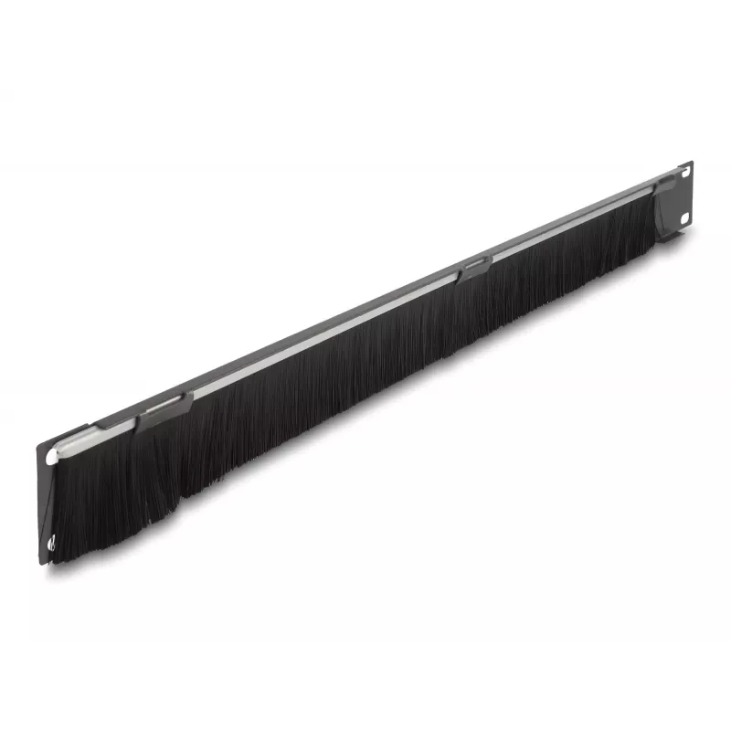 Panel szczotkowy DeLOCK 66750 szary metal nylon 19 cali