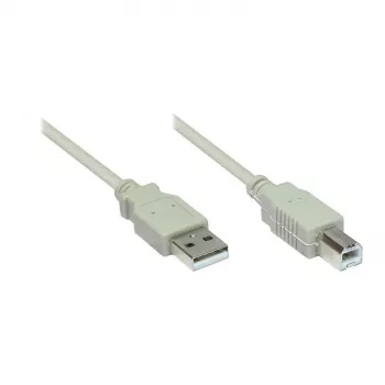 Kabel adapter GoodConnections USB 2.0 A > B (ST-ST) 1,8m szary