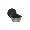Cocotte Staub 20 cm szary żeliwny