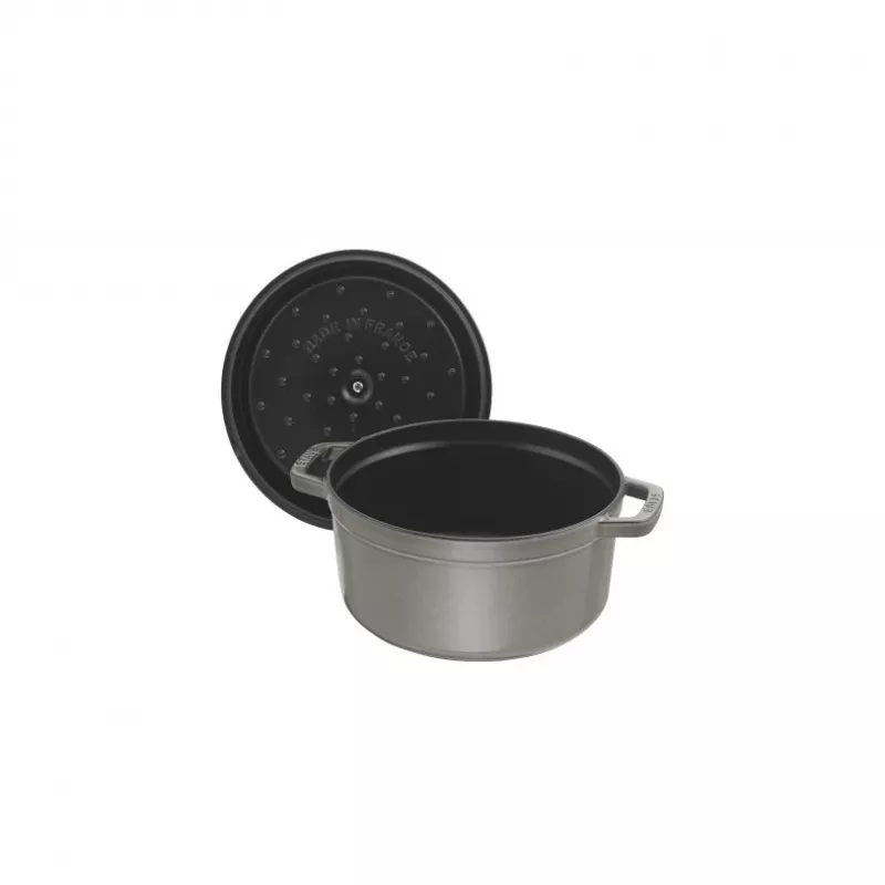 Cocotte Staub 20 cm szary żeliwny