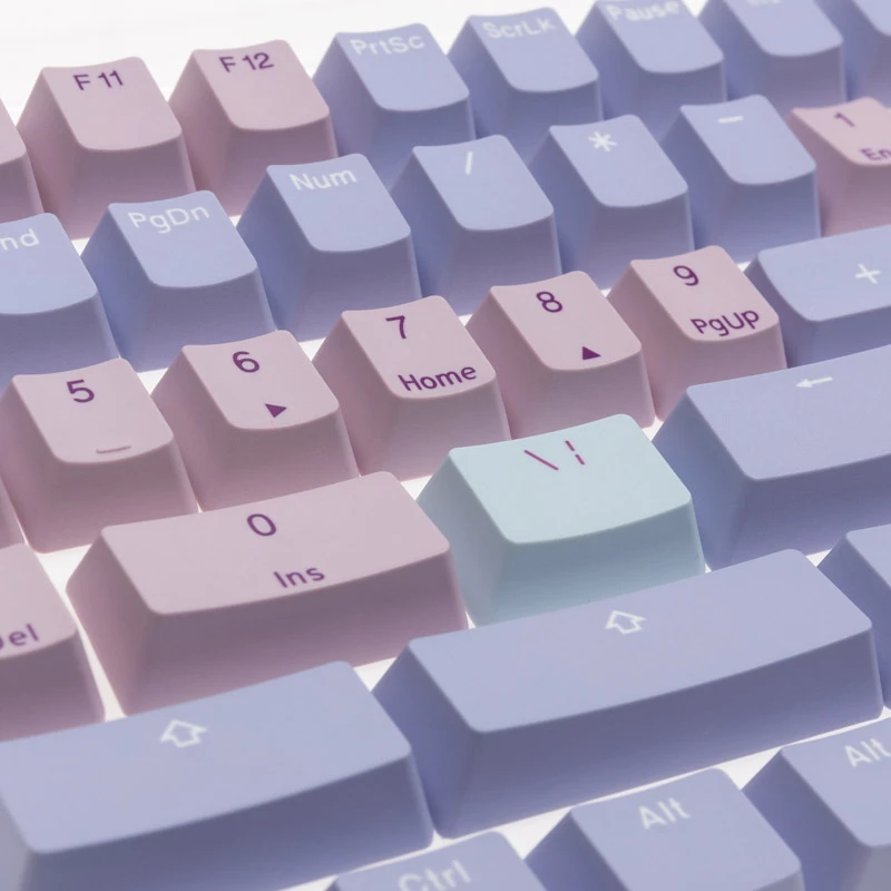 Zestaw keycapów Ducky Macaron PBT Doubleshot 133-klawiszowy do klawiatur mechanicznych, Ducky DCA132-USMACOEPD1