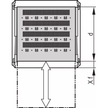 SCHROFF 19SHELF TELE.2U 600D RAL7035 - Akcesorium do szafy rack (22130353)