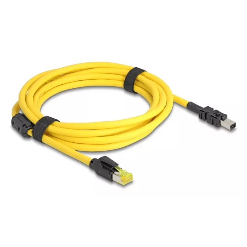 Kabel sieciowy DeLOCK 81252 Czarny Żółty 3m Cat6