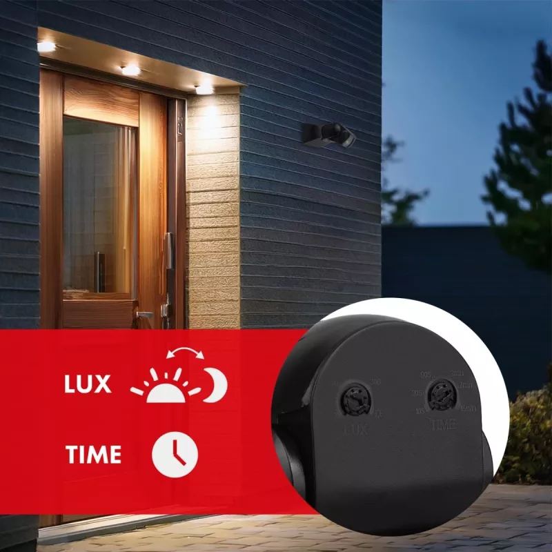 PIR motion sensor MACLEAN MCE201 B/B IP65 pasywny detektor podczerwieni, odporny na warunki atmosferyczne