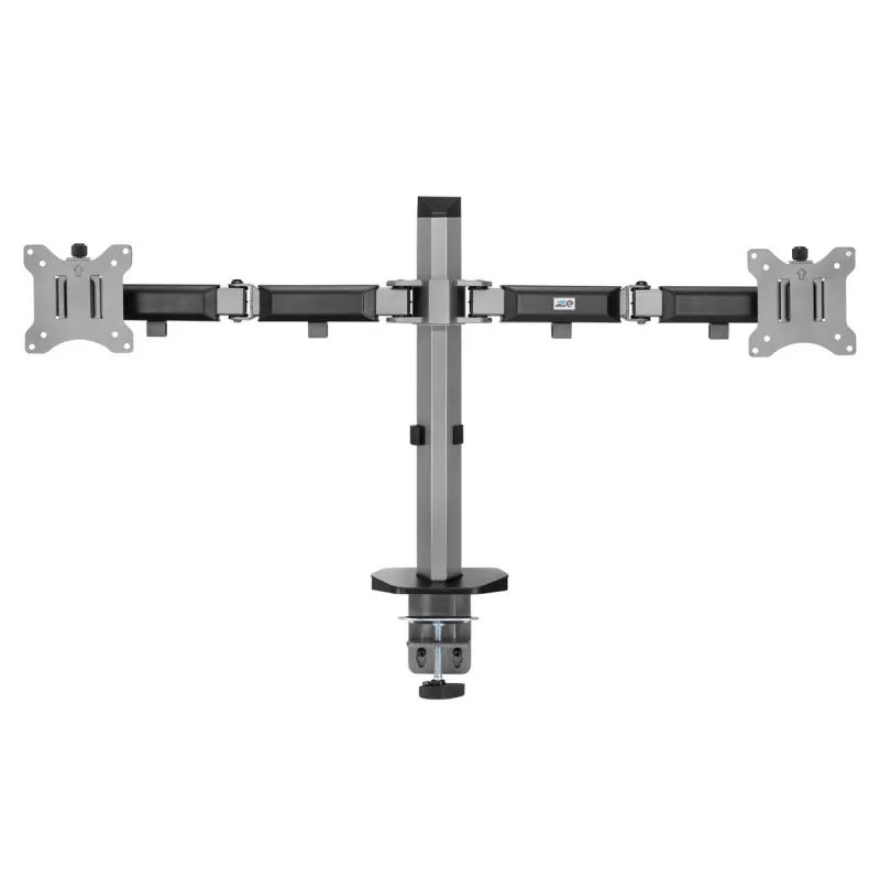 Wbudowany uchwyt na dwa monitory Deluxe Ergo Office, 17-32 cali, maks. 9 kg, ER-449