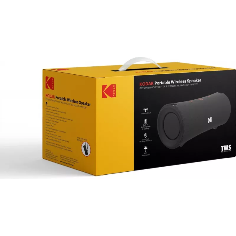 Głośnik przenośny Kodak PWS-2258, czarny