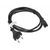 Lanberg CA-C7CA-10CC-0018-BK przewód zasilający Czarny 1.8 m złącze C7 CEE7/16