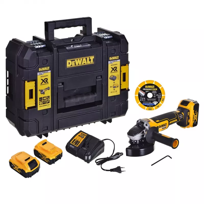 Szlifierka kątowa DeWALT DCG405P3 18V (DCG405P3-QW)
