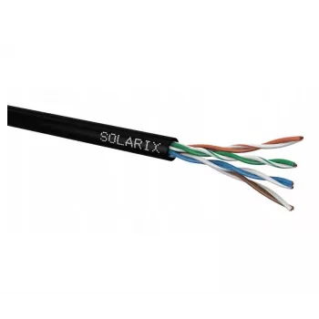 Kabel sieciowy Solarix SXKD-5E-UTP-PE UTP CAT5E 305m czarny