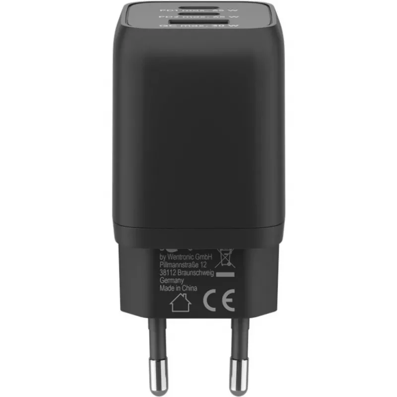 Goobay 64753 Charger for Mobile Devices Headphones - Smartphone - Tablet Czarny AC Fast Charging do użytku wewnętrznego (64753)