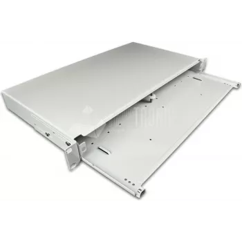 Lightwin Standard 19 inch LWL Distribution Drawer, 1HE pusta obudowa Splice Boxes (LVL szary PREMIUM)