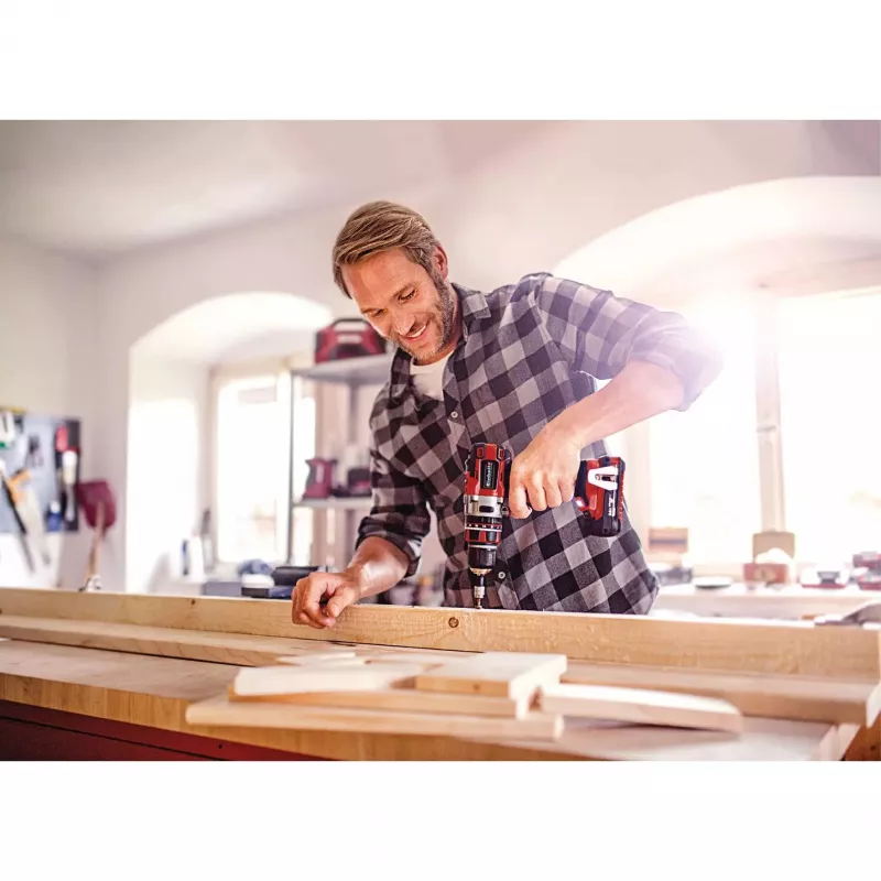 Einhell Expert Plus TE-CD 18 Li - Wiertarka udarowa/wiertarko-wkrętarka - Bezprzewodowa - 2 prędkości - Uchwyt kluczykowy 13 mm - 60 N·m - bez akumulatora - 18 V