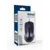 Mysz optyczna czarna USB kabel 1,8 m