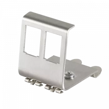 Logilink DIN-Rail adapter - Keystone Jack-DIN-Adapter for rail mounting - 2 Ports (MP0052)