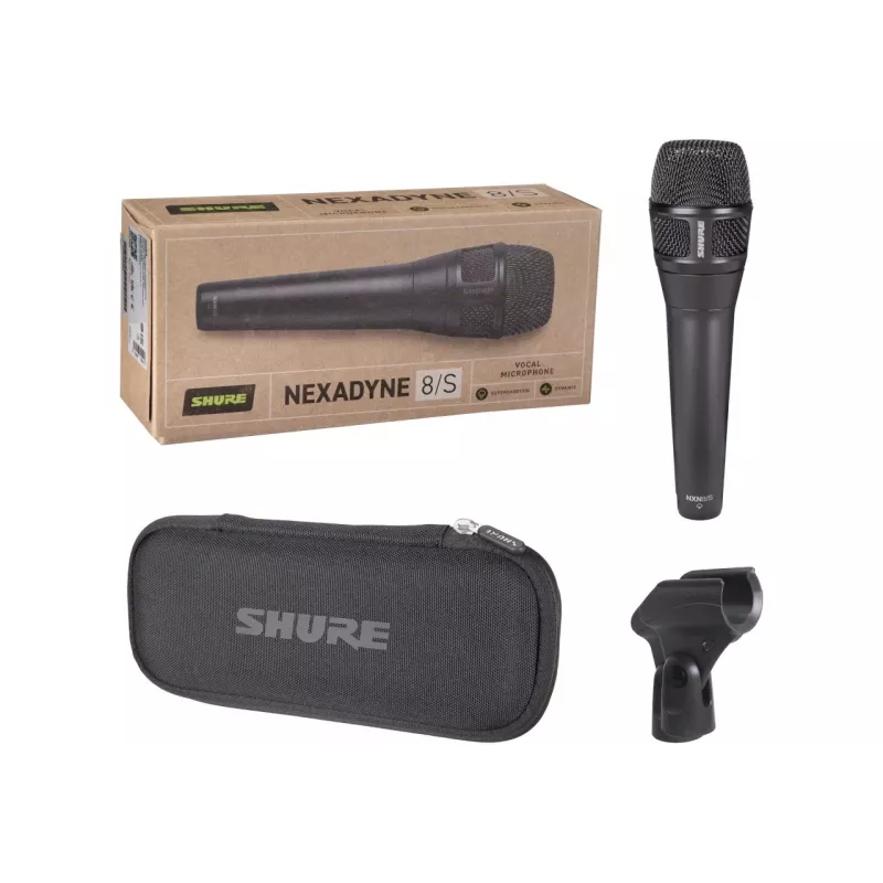 Shure Nexadyne™ 8/S - dynamiczny mikrofon, superkardioidalny z złączem XLR, czarny