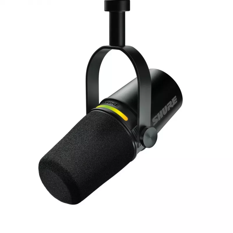 Shure MV7+-K - Mikrofon wykładowy/wokalny z złączem XLR/USB-C, czarny