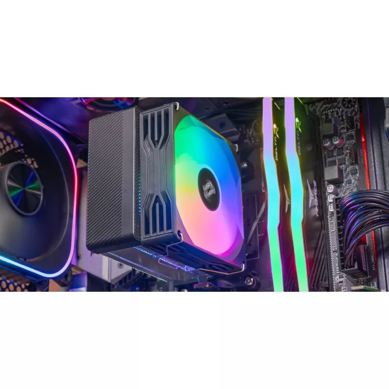 Chłodzenie powietrzne TACENS Mars Gaming MCPU-X3, wentylator 90 mm, TDP 150 W, zgodne z LGA/AM4/AM5, czarne