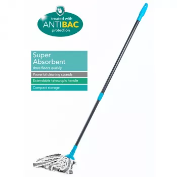 Teleskopowy mop Beldray LA049179UFFEU7 z wkładem Antibac, regulowany uchwyt