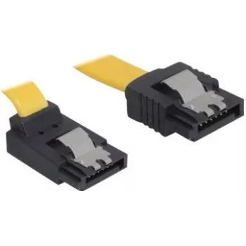 Kabel SATA DeLOCK 82812 0.7 m SATA 7-stykowy żółty