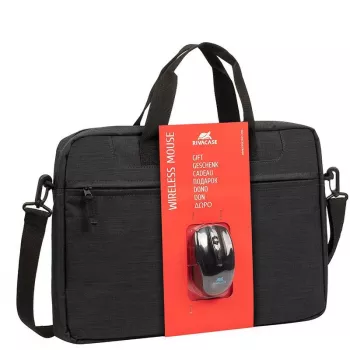 Aktówka Rivacase 8038 z myszą bezprzewodową 39,6 cm (15,6 cala) czarna
