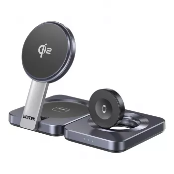 UNITEK P1300AGY01 bezprzewodowy odbiornik ładowania do urządzeń mobilnych Słuchawki douszne, Telefon komórkowy/Smartfon, Smartwatch USB Type-C
