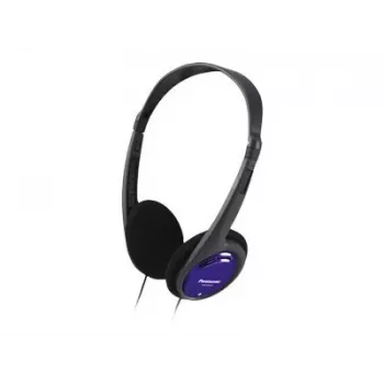 Słuchawki Panasonic RP-HT010E-A czarno-niebieskie z kablem 1,2 m, ultralekkie