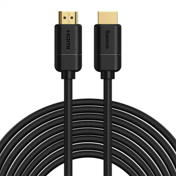 Przewód Baseus 2x HDMI 2.0 4K 30Hz, 3D, HDR, 18Gbps, 8m (czarny)
