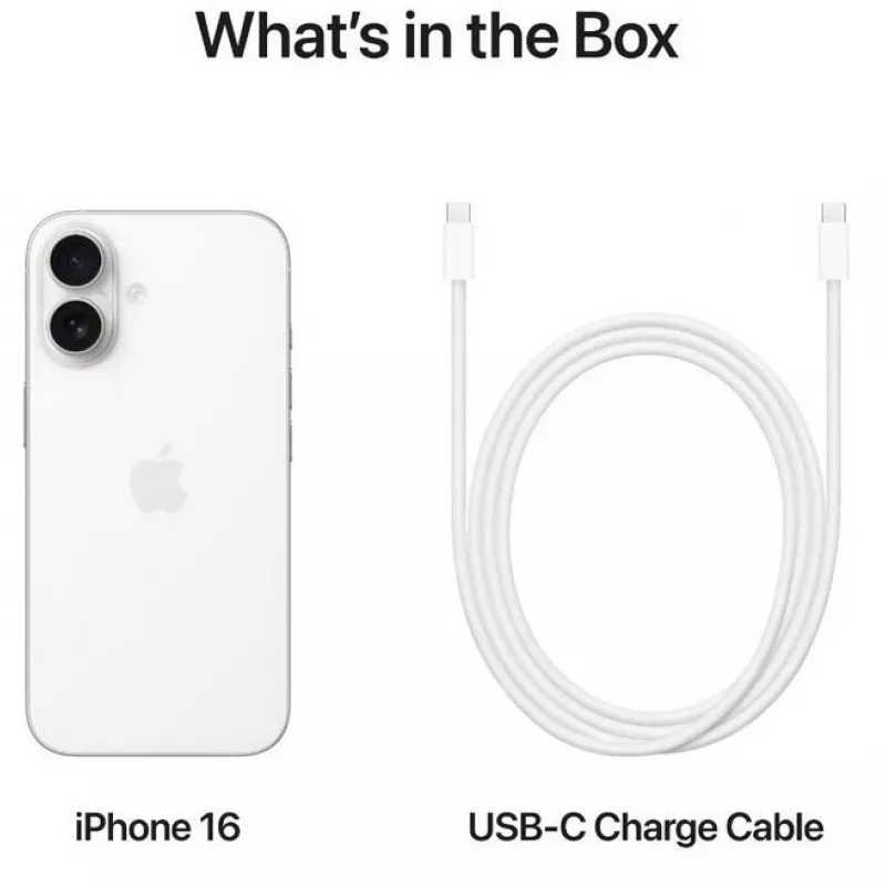 TELEFON KOMÓRKOWY IPHONE 16/128GB BIAŁY MYE93 APPLE
