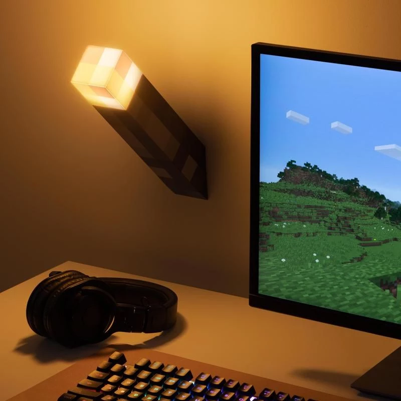 Lampa stołowa Paladone Torch Light PP9202MCFV3 Minecraft design zasilana bateriami