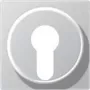 Jung Cover Plate alu for Key Switch A 528 PL AL (A528PLAL)