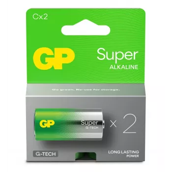 Baterie alkaliczne LR14/C GP Super 2 szt.