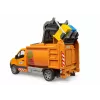 BRUDER model pojazdu MB Sprinter śmieciarka komunalna BR-02682, replika zabawkowa w skali