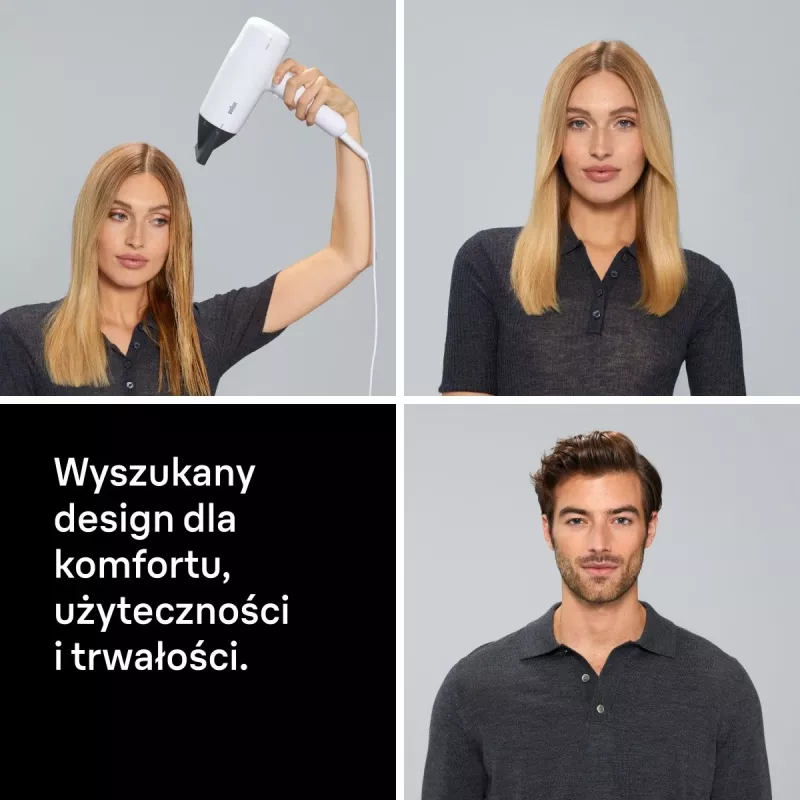Suszarka do włosów Braun BRHD226E 2200W Technologia jonowa Lekka