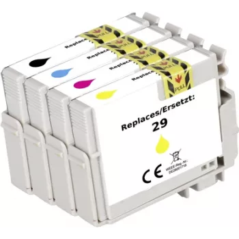 Renkforce Zestaw tuszów zamiennych do Epson T2986 (C13T298640) kompatybilny czarny, cyjan, magenta, żółty RF-5705460 (RF-5705460)