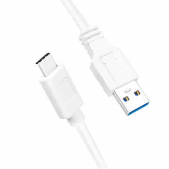 Kabel USB LogiLink CU0174 USB 3.2 Gen 1 1m USB A USB C Biały