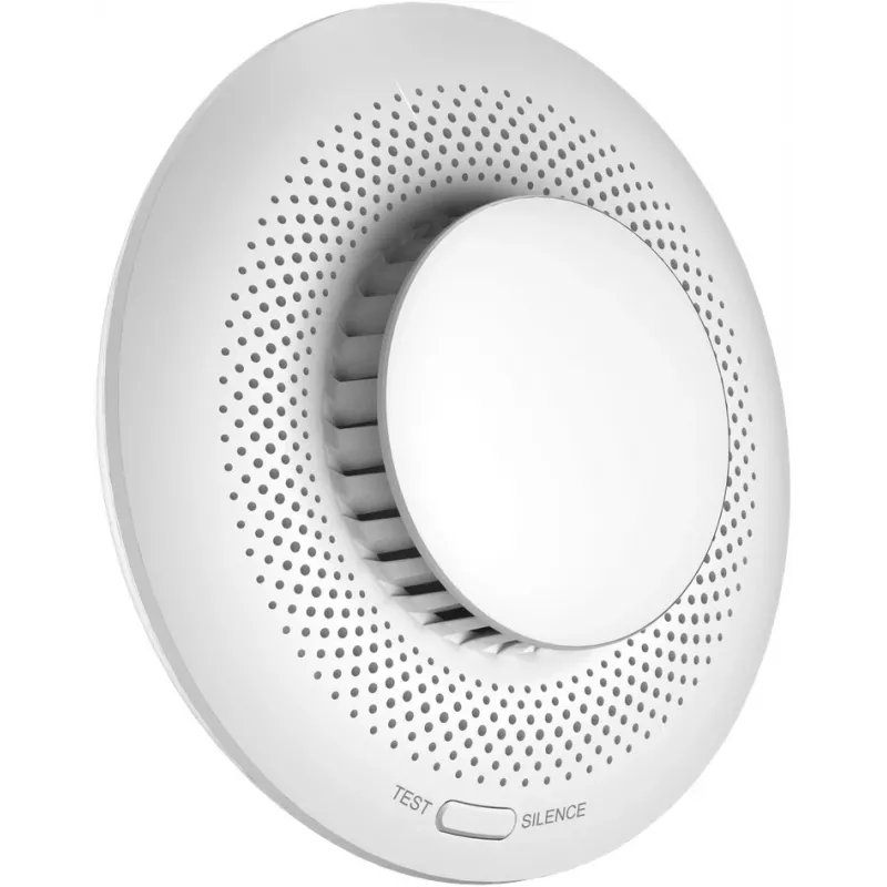 Czujnik dymu EZVIZ CS-T4C — bezprzewodowy ZigBee, bateria litowa 3V, 87×35×87 mm, 85 dB, montaż natynkowy, biały