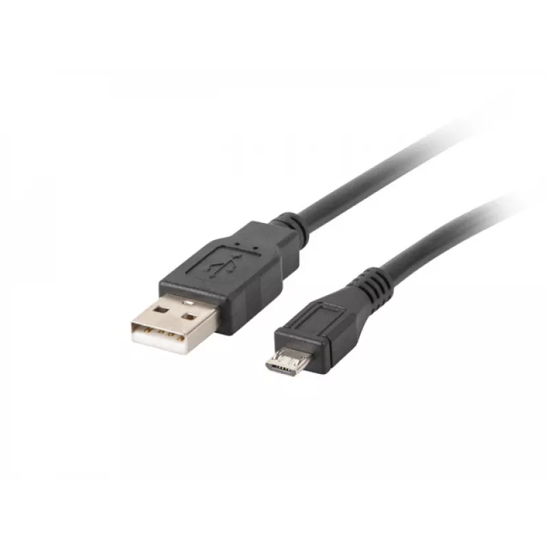 Kabel USB 2.0 LANBERG CA-USBM-10CC-0018-BK, Micro-USB B na USB A, 1,8 m, czarny