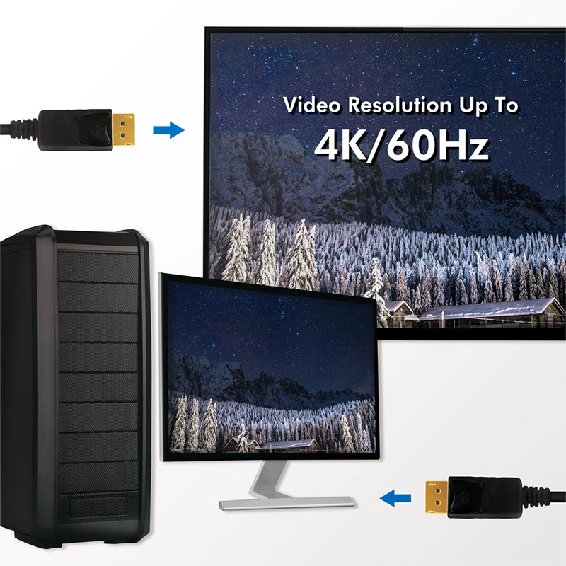 LogiLink CD0103 Kabel DisplayPort DP/M na DP/M, 4K/60Hz, CCS, czarny, 5m (CD0103)