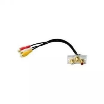 Przejściówka złącza złącza Kindermann 7444000530 3x RCA srebrna