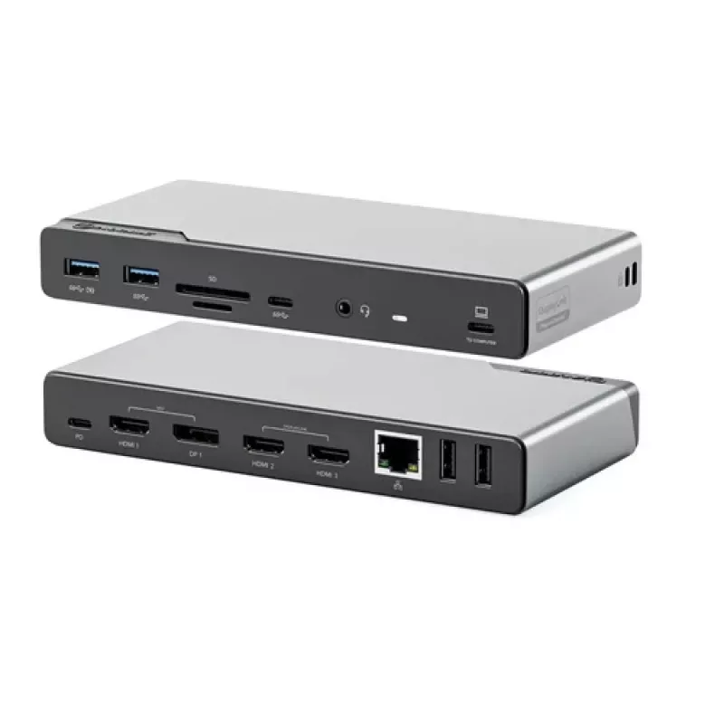 ALOGIC DV4 - stacja dokująca - do laptopa - USB-C / USB-A - 3 x HDMI, DP - 1GbE (DUCDV4)