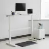 Biurko z ręczną regulacją wysokości Ergo Office, max 40 kg, maks. wysokość 117 cm, z blatem do pracy stojąco-siedzącej, ER-401 W