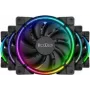 Wentylator obudowy PCCOOLER 120mm CORONA-FRGB-5I1, 1000–2000 RPM, oświetlenie ARGB