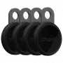 Chipolo LOOP 4er-zestaw Rechargeable Bluetooth-Tracker Charcoal Apple Find My Kompatybilny