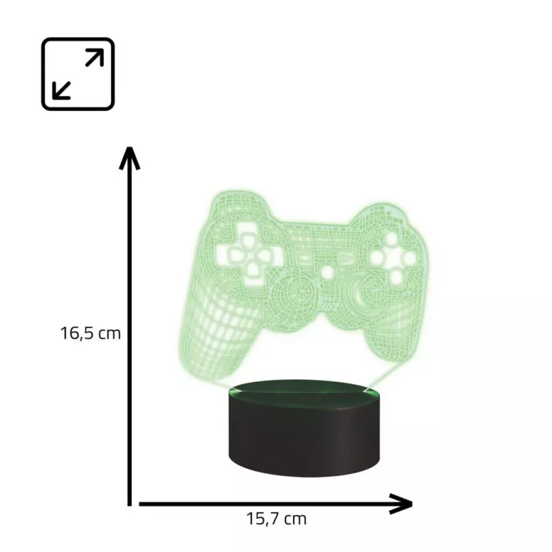 Lampa stołowa MANTA SNL57RGB dekoracja świetlna 3D RGB, LED RGB, dekoracyjny efekt 3D