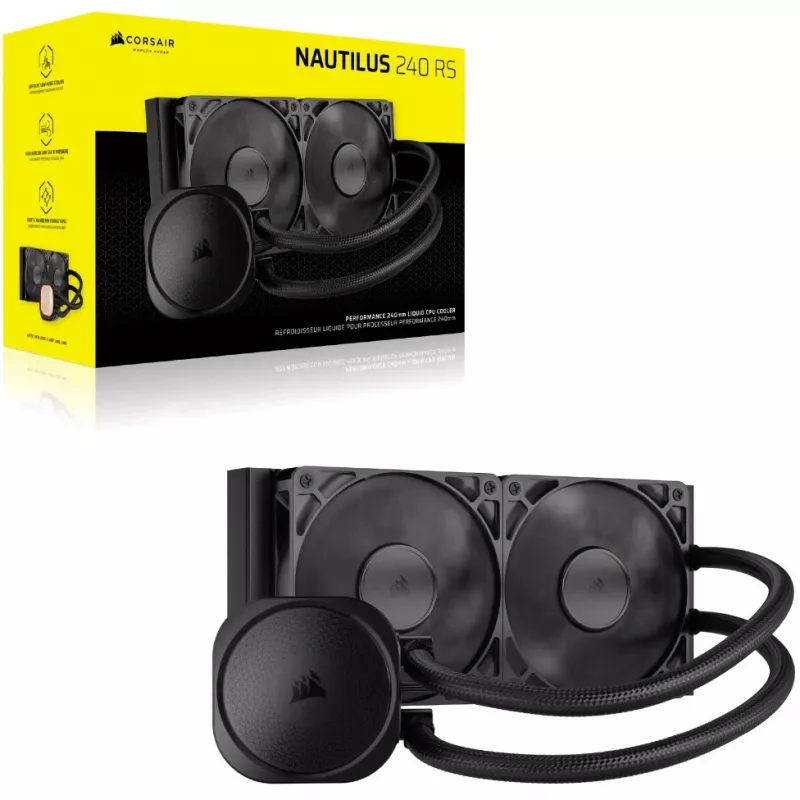 Corsair NAUTILUS 240 RS Motherboard All-in-one chłodzenie cieczą Czarny