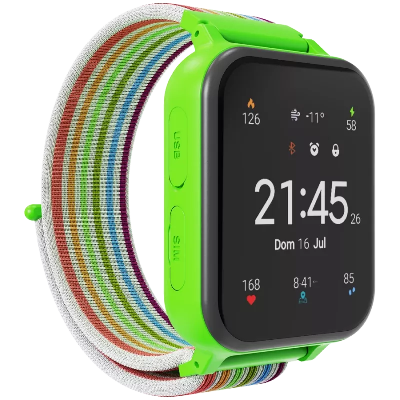 Canyon KW-37 Alfie - smartwatch dla dzieci - wyświetlacz IPS 1.69 - IP66 - 512 MB - MP3 - gry - kame